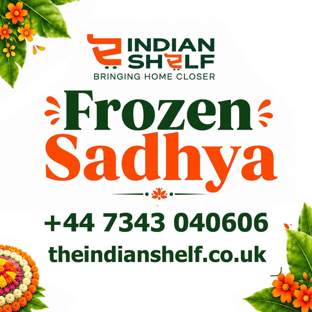 Indian Shelf Frozen Sadhya Mobile Ad