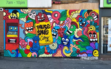 യുകെയിലെ മലയാളി കലാകാരൻ പ്രേം ശങ്കറിന്റെ നേതൃത്വത്തിൽ ലോംഗ്‌റിഡ്ജ് കോ-ഓപ് സ്റ്റോറിന് വർണ്ണാഭമായ മുഖം