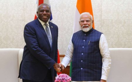 ഇന്ത്യ-യുകെ ബന്ധം ശക്തമാക്കാൻ ധാരണ; വിദേശകാര്യ സെക്രട്ടറി ഡേവിഡ് ലാമി മോദിയുമായി കൂടിക്കാഴ്ച നടത്തി