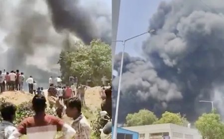 ലണ്ടനിലേക്ക് പുറപ്പെട്ട എയർ ഇന്ത്യ വിമാനം അഹമ്മദാബാദിൽ തകർന്നുവീണു; ജനവാസമേഖലയിൽ വൻ ദുരന്തം