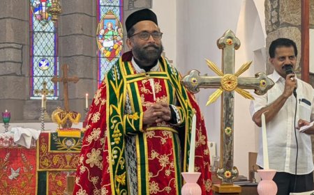 ഗ്ലാസ്ഗോ സെന്റ് ഗ്രിഗോറിയോസ് ദേവാലയം: ഫാ. ഡോ. സജി സി. ജോണിന് സ്നേഹനിർഭരമായ യാത്രയയപ്പ് നൽകി