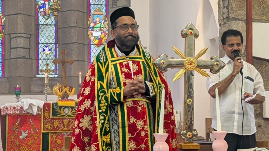 ഗ്ലാസ്ഗോ സെന്റ് ഗ്രിഗോറിയോസ് ദേവാലയം: ഫാ. ഡോ. സജി സി. ജോണിന് സ്നേഹനിർഭരമായ യാത്രയയപ്പ് നൽകി