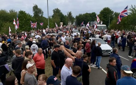 നോർവിച്ചിൽ അഭയാർത്ഥി ഹോട്ടലിന് മുന്നിൽ വൻ പ്രതിഷേധം