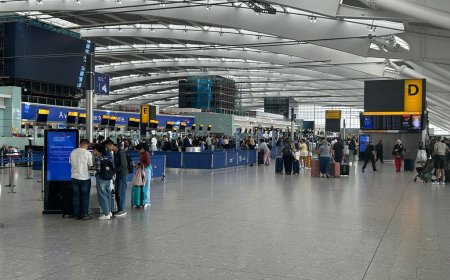 യുകെ വിമാനത്താവളങ്ങളിൽ സാങ്കേതിക തകരാർ: വിമാനങ്ങൾ വൈകി, യാത്രക്കാർ കുടുങ്ങി