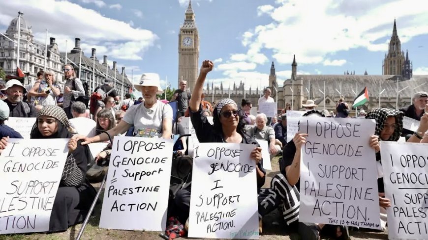 ലണ്ടനിൽ പലസ്തീൻ ആക്ഷനെ പിന്തുണച്ച് പ്രതിഷേധം: 474 പേർ പോലീസ് പിടിയിൽ