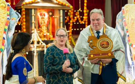 ലണ്ടനിൽ ഗംഭീര ഓണാഘോഷം; ഹിന്ദു ഐക്യവേദി–മോഹൻജി ഫൗണ്ടേഷൻ സംഘടിപ്പിച്ച പരിപാടിയിൽ ക്രോയ്ഡൻ മേയർ ജയ്സൺ പെറി മുഖ്യാതിഥിയായി