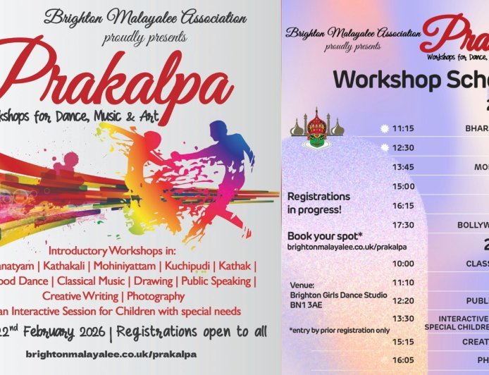 ബ്രൈറ്റണിൽ 'പ്രകൽപ്പ' കലാശില്പശാല ഫെബ്രുവരി 21, 22 തീയതികളിൽ