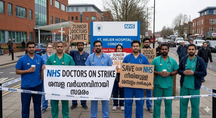 യുകെയിൽ ഡോക്ടർമാരുടെ പണിമുടക്ക്; എൻഎച്ച്എസ് വീണ്ടും പ്രതിസന്ധിയിലേക്ക്