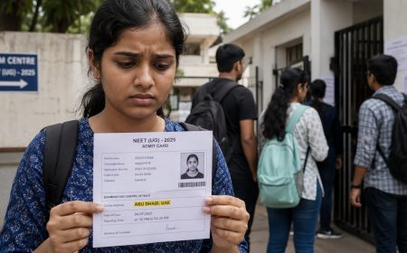 NEET റീടെസ്റ്റിന് മുൻപ് വിവാദം; നാഗ്പൂർ വിദ്യാർത്ഥിക്ക് അബുദാബി സെന്റർ, വിശദീകരണവുമായി NTA