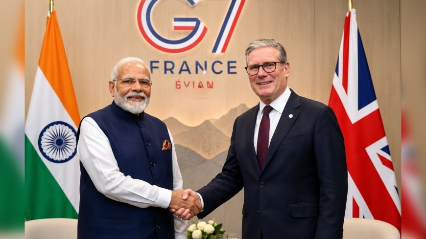 G7 ഉച്ചകോടിക്കിടെ മോദിയും കിയർ സ്റ്റാർമറും കൂടിക്കാഴ്ച നടത്തി; ഇന്ത്യ-ബ്രിട്ടൻ സഹകരണം ശക്തമാക്കാൻ ധാരണ