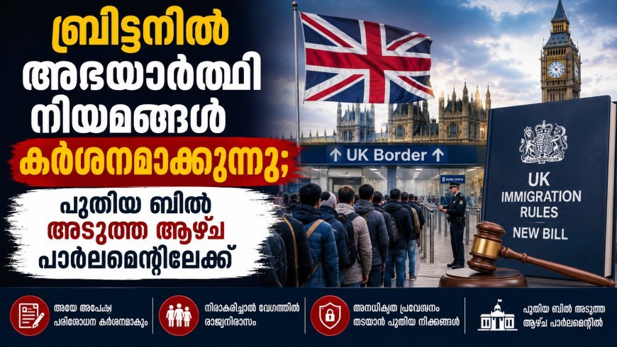 ബ്രിട്ടനിൽ അഭയാർത്ഥി നിയമങ്ങൾ കർശനമാക്കുന്നു