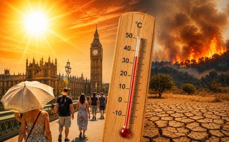 യുകെയിൽ അഞ്ചാം heatwave ഭീഷണി; താപനില 36°C വരെ ഉയരാം, വരൾച്ചയും കാട്ടുതീ അപകടവും ശക്തം