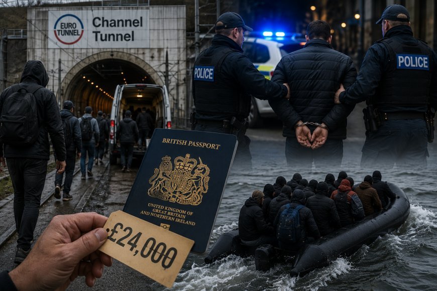 £24,000 വാങ്ങി വ്യാജ രേഖകളിലൂടെ യുകെയിലേക്ക് കടത്ത്; ചാനൽ ടണൽ ലക്ഷ്യമിട്ട് മനുഷ്യക്കടത്ത് സംഘങ്ങൾ