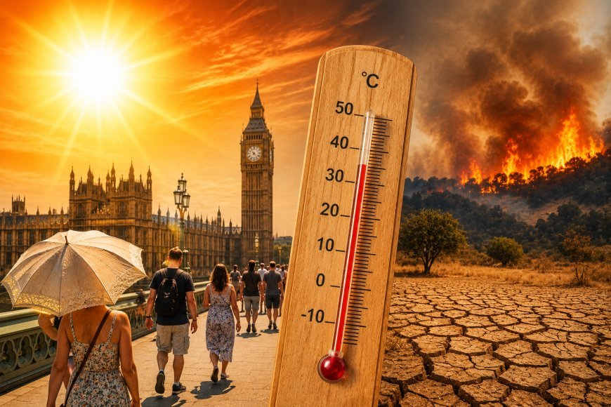 യുകെയിൽ അഞ്ചാം heatwave ഭീഷണി; താപനില 36°C വരെ ഉയരാം, വരൾച്ചയും കാട്ടുതീ അപകടവും ശക്തം