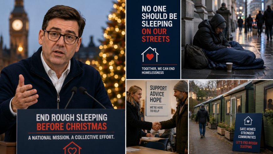 ക്രിസ്മസിന് മുമ്പ് തെരുവിലെ ഭവനരഹിതത്വം അവസാനിപ്പിക്കാൻ ദേശീയ കൂട്ടായ്മ വേണമെന്ന് ആൻഡി ബേൺഹാം