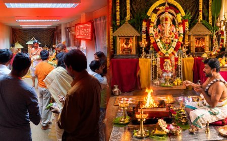 കെന്റ് അയ്യപ്പ ക്ഷേത്രത്തിൽ വിനായക ചതുർത്ഥി പ്രത്യേക പൂജകൾ ഭക്തിസാന്ദ്രമായി നടത്തപ്പെട്ടു.